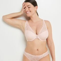 SOUTIEN-GORGE AMPLI FOULARD POUDRE