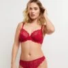 SOUTIEN-GORGE EMBOITANT ROUGE -sous-vêtement boutique 11145904 F