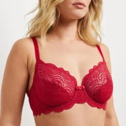 SOUTIEN-GORGE EMBOITANT ROUGE -sous-vêtement boutique 11145904 Z