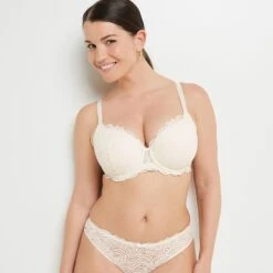 SOUTIEN-GORGE AMPLI EMBOITANT ECRU -sous-vêtement boutique 11187000 C