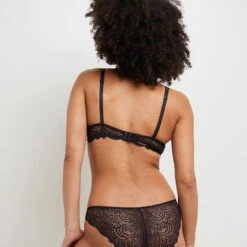 SOUTIEN-GORGE AMPLI EMBOITANT NOIR -sous-vêtement boutique 11187001 D