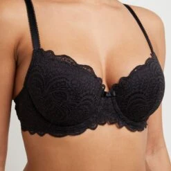 SOUTIEN-GORGE AMPLI EMBOITANT NOIR -sous-vêtement boutique 11187001 Z