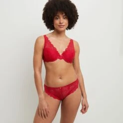 CULOTTE DENTELLE ROUGE -sous-vêtement boutique 11194004 D