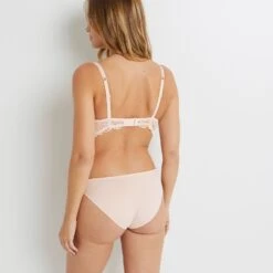 CULOTTE MICRO DENTELLE POUDRE -sous-vêtement boutique 11194102 D