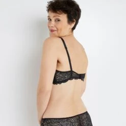 SOUTIEN-GORGE FOULARD POST-OP NOIR -sous-vêtement boutique 11212202 D