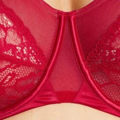 SOUTIEN-GORGE GRANDS BONNETS ROUGE -sous-vêtement boutique 11249402 Z