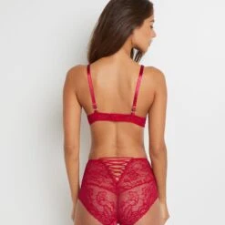 SOUTIEN-GORGE AMPLIFORME FOULARD ROUGE -sous-vêtement boutique 11249802 D