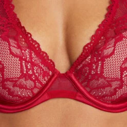 SOUTIEN-GORGE AMPLIFORME FOULARD ROUGE -sous-vêtement boutique 11249802 Z