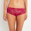 SHORTY DENTELLE ROUGE -sous-vêtement boutique 11250402 F