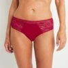 SHORTY STRING DENTELLE ROUGE -sous-vêtement boutique 11250701 F