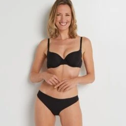 STRING MICROFIBRE RECYCLEE NOIR -sous-vêtement boutique 11276201 Z