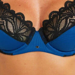 SOUTIEN-GORGE EMBOITANT BLEU -sous-vêtement boutique 11286305 Z