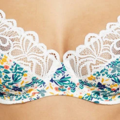 SOUTIEN-GORGE EMBOITANT BLANC/VERT -sous-vêtement boutique 11286306 Z