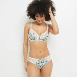 CULOTTE BLANC/VERT -sous-vêtement boutique 11286706 D