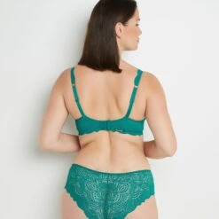 SOUTIEN-GORGE AMPLI FOULARD VERT -sous-vêtement boutique 11290903 D