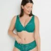 SOUTIEN-GORGE AMPLI FOULARD VERT -sous-vêtement boutique 11290903 F