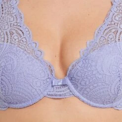 SOUTIEN-GORGE AMPLI FOULARD LILAS -sous-vêtement boutique 11290904 Z