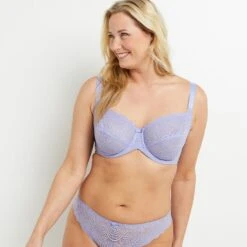 SOUTIEN-GORGE GRANDS BONNETS LILAS