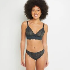 TANGA ANTHRACITE -sous-vêtement boutique 11291602 D