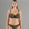 SOUTIEN-GORGE BALCONNET NOIR/ARGENT -sous-vêtement boutique 11296700 F