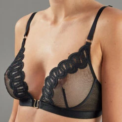 SOUTIEN-GORGE SANS ARMATURE NOIR -sous-vêtement boutique 11297100 Z