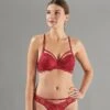 SOUTIEN-GORGE PUSH UP DENTELLE BORDEAUX -sous-vêtement boutique 11299700 F