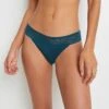 TANGA DENTELLE PETROLE