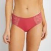 SHORTY DENTELLE ROSE 1 SHORTY DENTELLE ROSE -sous-vêtement boutique 11303800 F