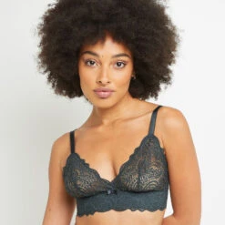 SOUTIEN-GORGE SANS ARMATURES ANTHRACITE -sous-vêtement boutique 11307001 M