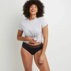 SHORTY MENSTRUEL FLUX ABONDANT NOIR -sous-vêtement boutique 11307301 D