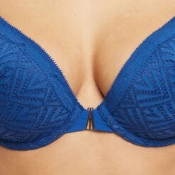 SOUTIEN-GORGE AMPLIFORME PLUNGE BLEU -sous-vêtement boutique 11311000 Z