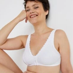 BRASSIERE POST OPERATOIRE BLANC -sous-vêtement boutique 15095300 M