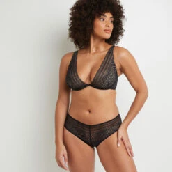 SHORTY DENTELLE NOIR -sous-vêtement boutique 20002700 D