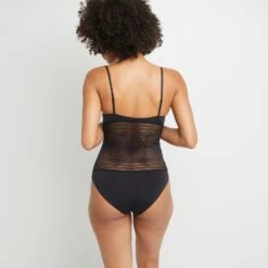 BODY SANS ARMATURES DENTELLE NOIR -sous-vêtement boutique 20002900 D