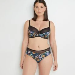 SHORTY MICROFIBRE MULTICO NOIR 7 SHORTY MICROFIBRE MULTICO NOIR -sous-vêtement boutique 20003500 D