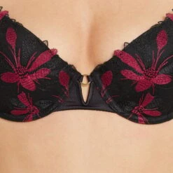 SOUTIEN-GORGE AMPLIFORME CORBEILLE MULTICO NOIR -sous-vêtement boutique 20006100 Z