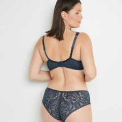 Bianca SOUTIEN-GORGE CORBEILLE DENTELLE PETROLE -sous-vêtement boutique 20006200 D
