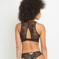 BRASSIERE DENTELLE MARRON -sous-vêtement boutique 20008900 D