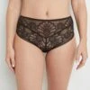 CULOTTE TAILLE HAUTE DENTELLE MARRON 1 CULOTTE TAILLE HAUTE DENTELLE MARRON -sous-vêtement boutique 20010400 F