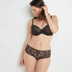 SHORTY DENTELLE MARRON 7 SHORTY DENTELLE MARRON -sous-vêtement boutique 20010700 D