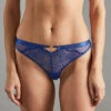 Blue TANGA DENTELLE BLEU -sous-vêtement boutique 20011100 F