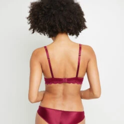 SOUTIEN-GORGE AMPLIFORME EMBOITANT BORDEAUX -sous-vêtement boutique 20013600 D