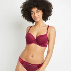 SOUTIEN-GORGE AMPLIFORME EMBOITANT BORDEAUX