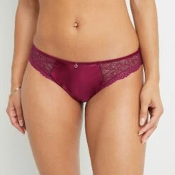 CULOTTE DENTELLE BORDEAUX