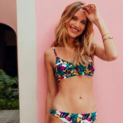 MAILLOT DE BAIN TRIANGLE BRASSIERE MULTICO ROSE -sous-vêtement boutique 20015400 M