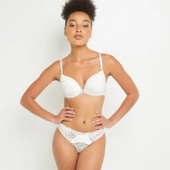 TANGA DENTELLE BLANC -sous-vêtement boutique 20016900 D