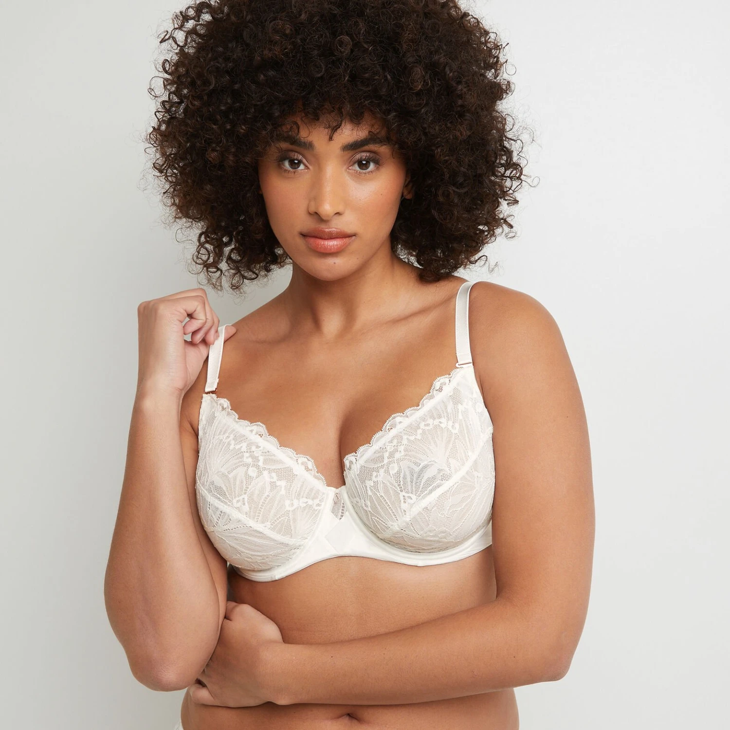 SOUTIEN-GORGE EMBOITANT DENTELLE BLANC 4 SOUTIEN-GORGE EMBOITANT DENTELLE BLANC – Image 2