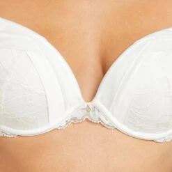 SOUTIEN-GORGE PUSH UP DENTELLE BLANC -sous-vêtement boutique 20017800 Z