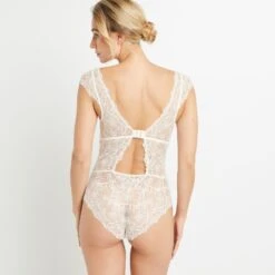 BODY FOULARD DENTELLE BLANC 9 BODY FOULARD DENTELLE BLANC -sous-vêtement boutique 20018400 D