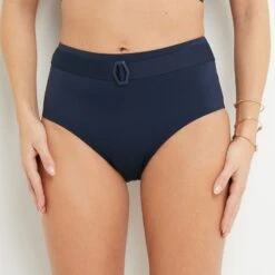 MAILLOT DE BAIN CULOTTE HAUTE MARINE